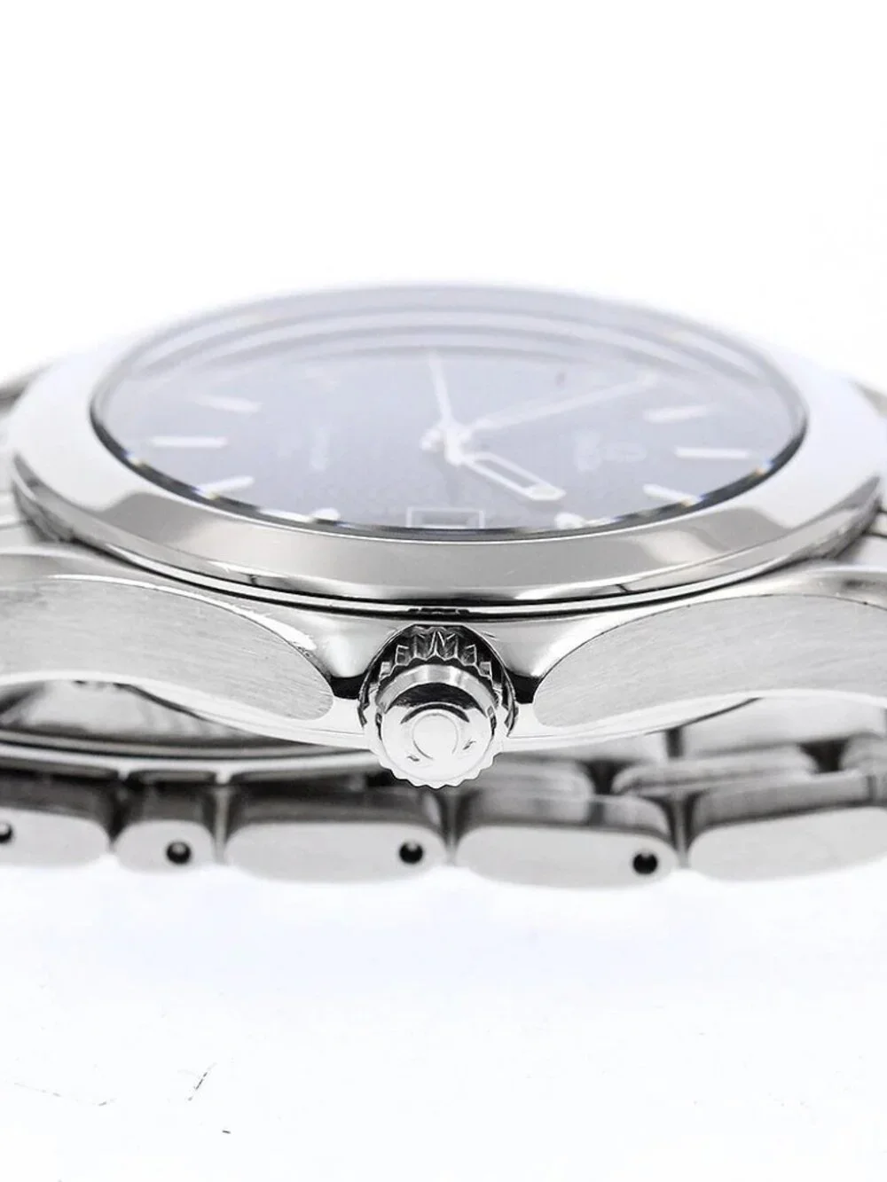 OMEGA Seamaster120 2511.81 Date Navy Dial Quartz Men's Watch_968013
